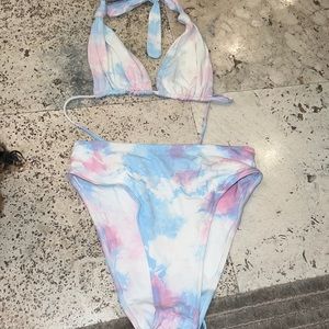 frankie’s high waisted tie dye bikini